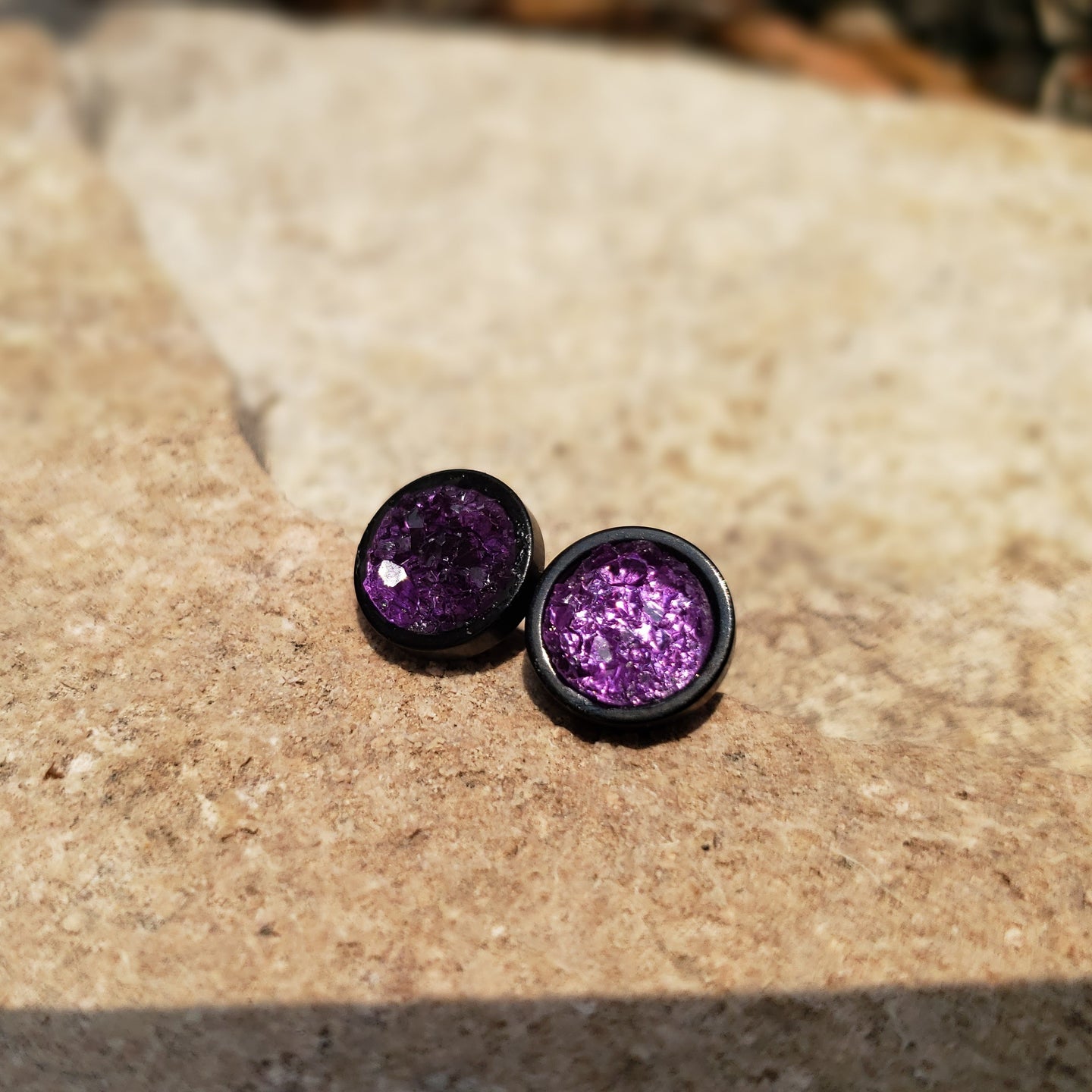 Black Complete Materia Earrings - Sector 7 Item Shop