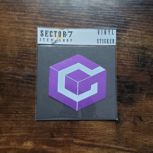 Gamecube Vinyl Sticker - Sector 7 Item Shop