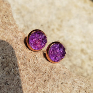 Rose Gold Complete Materia Earrings - Sector 7 Item Shop
