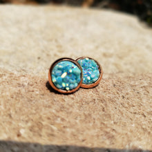 Load image into Gallery viewer, Rose Gold Holy Materia Earrings - Sector 7 Item Shop