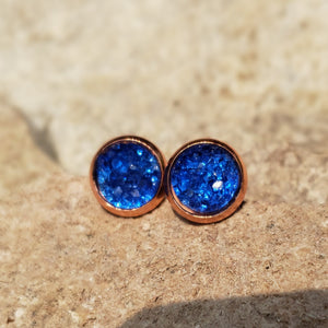 Rose Gold Support Materia Earrings - Sector 7 Item Shop